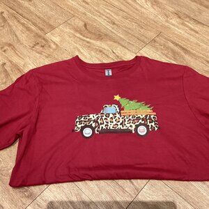 Red Gildan Softstyle Short Sleeve Tee